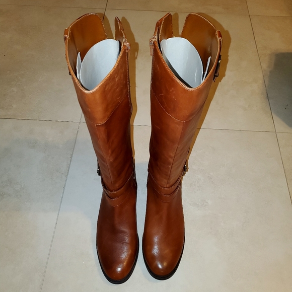 COPY - INC Cognac Riding Boots 12 - Picture 2 of 6